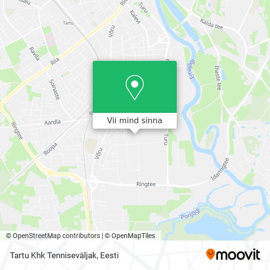 Tartu Khk Tenniseväljak kaart