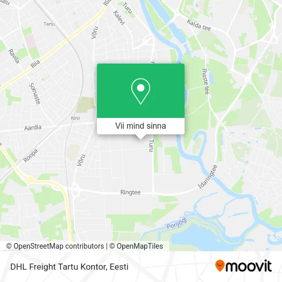 DHL Freight Tartu Kontor kaart