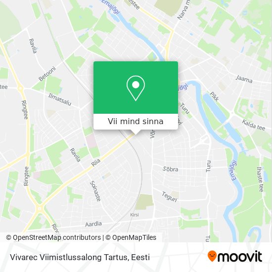 Vivarec Viimistlussalong Tartus kaart