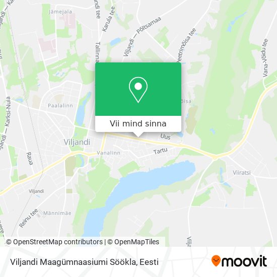 Viljandi Maagümnaasiumi Söökla kaart