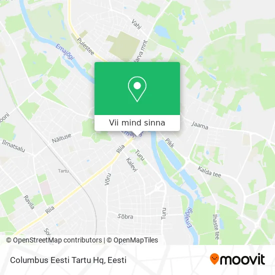 Columbus Eesti Tartu Hq kaart