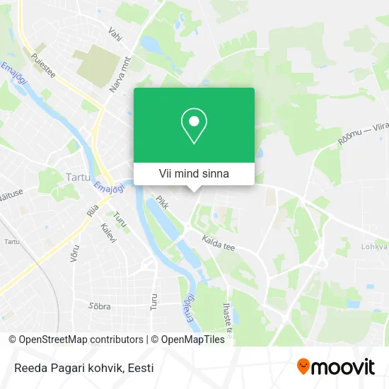 Reeda Pagari kohvik kaart