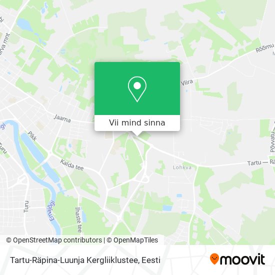 Tartu-Räpina-Luunja Kergliiklustee kaart