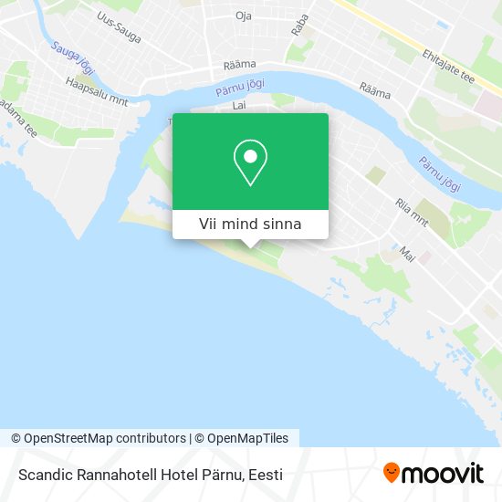 Scandic Rannahotell Hotel Pärnu kaart