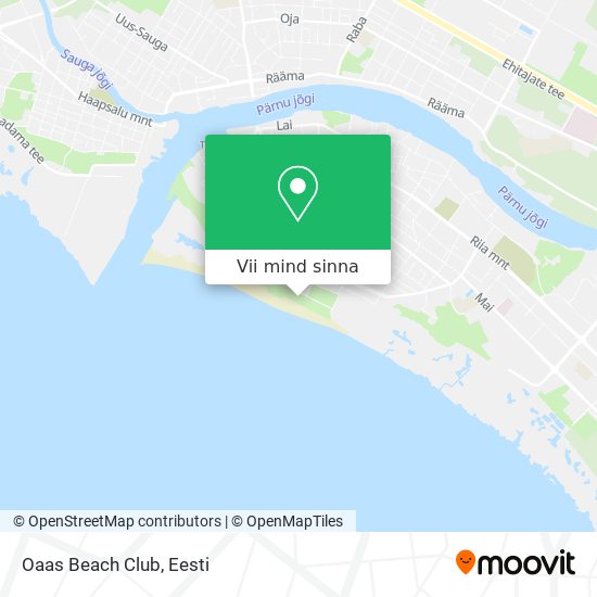 Oaas Beach Club kaart