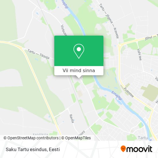 Saku Tartu esindus kaart