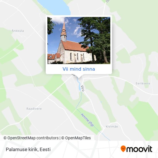 Palamuse kirik kaart