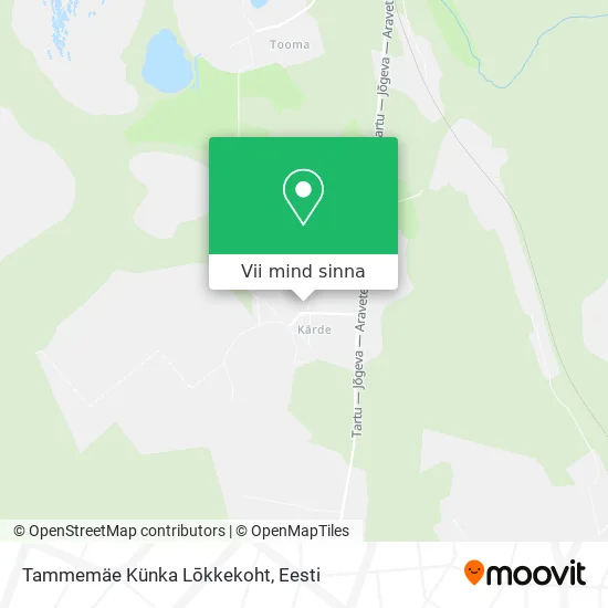 Tammemäe Künka Lōkkekoht kaart