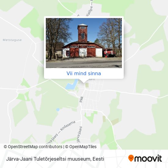 Järva-Jaani Tuletõrjeseltsi muuseum kaart