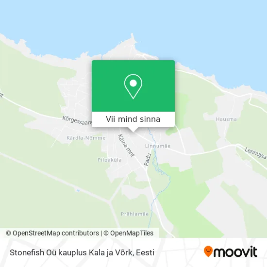 Stonefish Oü kauplus Kala ja Võrk kaart