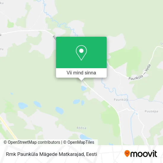Rmk Paunküla Mägede Matkarajad kaart