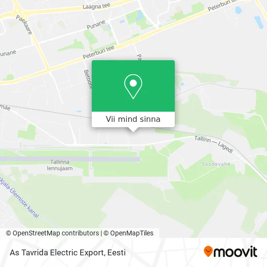 As Tavrida Electric Export kaart