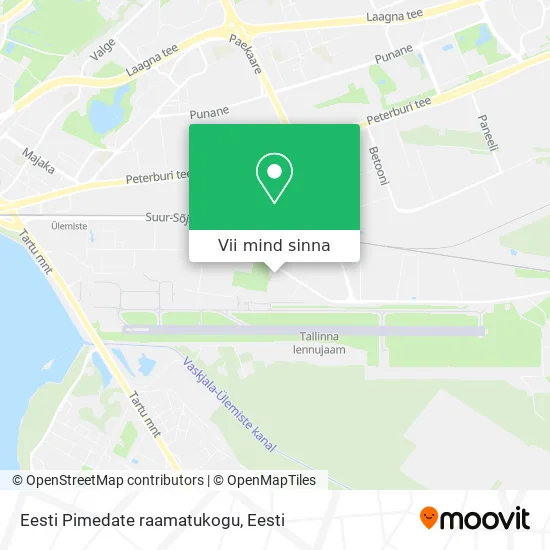 Eesti Pimedate raamatukogu kaart