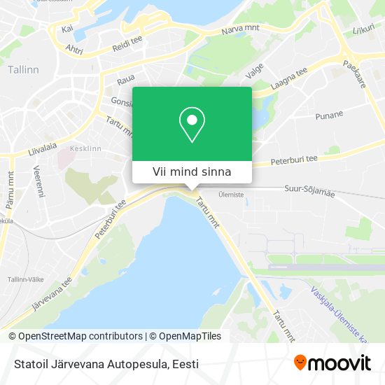 Statoil Järvevana Autopesula kaart
