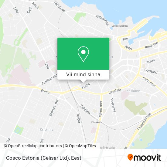 Cosco Estonia (Celisar Ltd) kaart