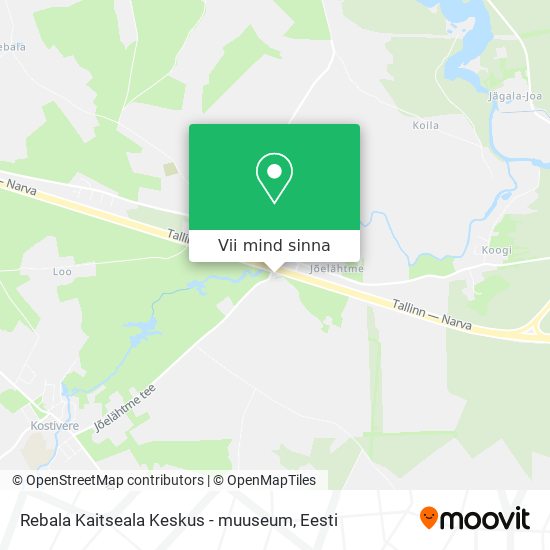 Rebala Kaitseala Keskus - muuseum kaart