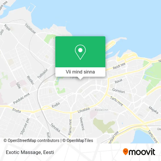 Exotic Massage kaart
