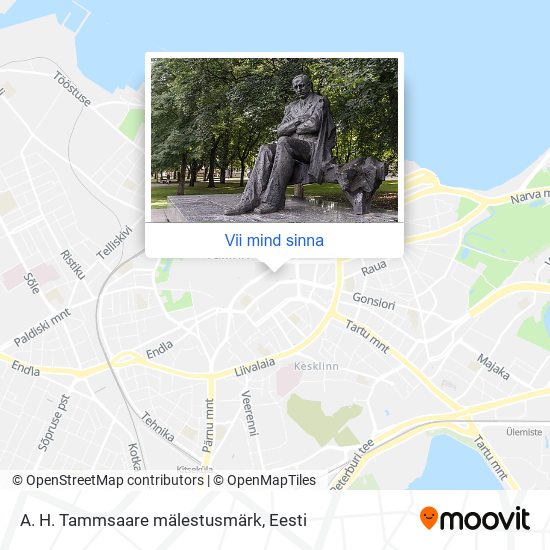 A. H. Tammsaare mälestusmärk kaart