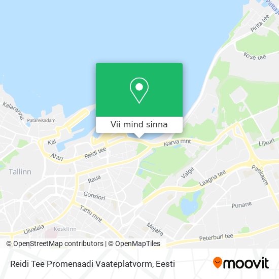 Reidi Tee Promenaadi Vaateplatvorm kaart