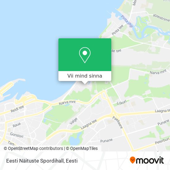 Eesti Näituste Spordihall kaart