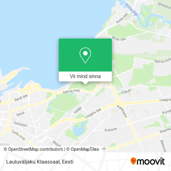 Lauluväljaku Klaassaal kaart