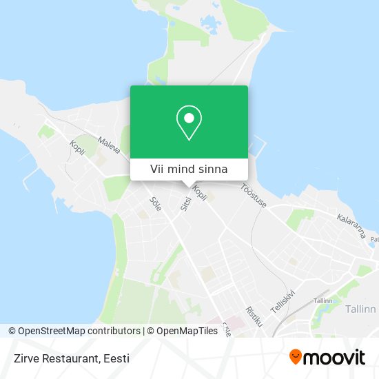 Zirve Restaurant kaart