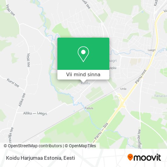 Koidu Harjumaa Estonia kaart