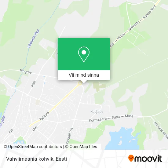 Vahvlimaania kohvik kaart