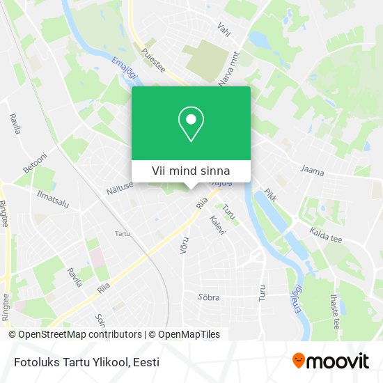 Fotoluks Tartu Ylikool kaart