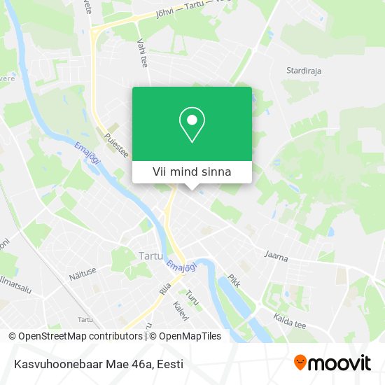 Kasvuhoonebaar Mae 46a kaart