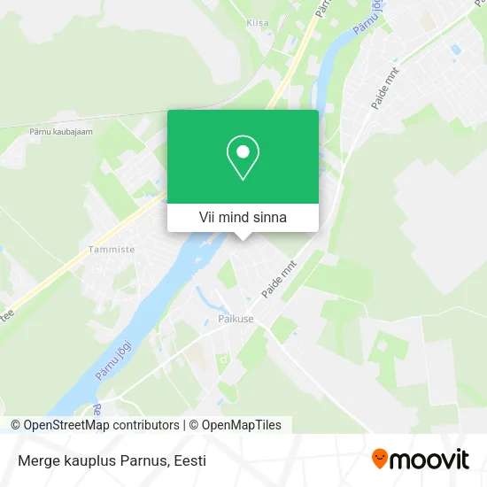 Merge kauplus Parnus kaart