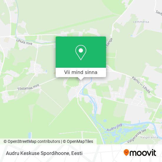 Audru Keskuse Spordihoone kaart