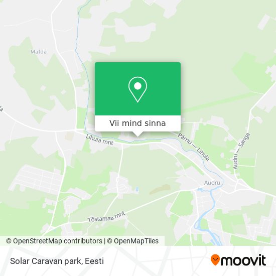 Solar Caravan park kaart