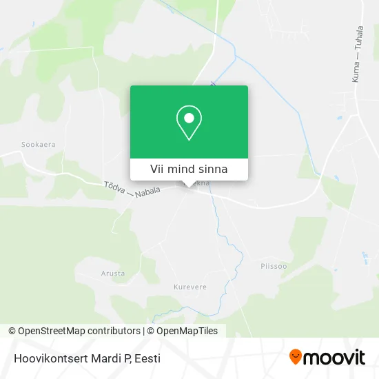 Hoovikontsert Mardi P kaart