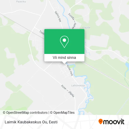 Laimik Kaubakeskus Ou kaart