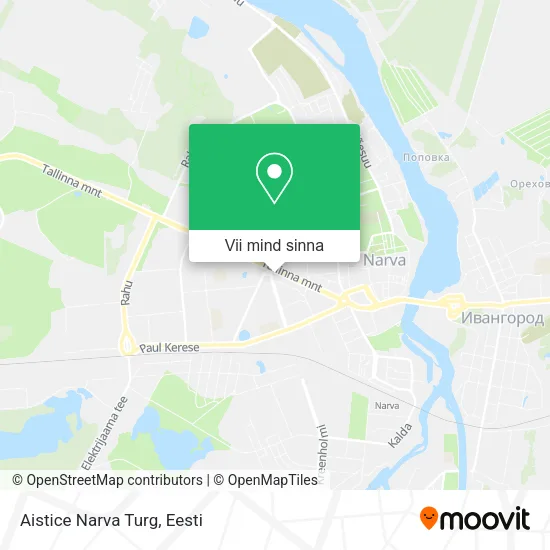 Aistice Narva Turg kaart