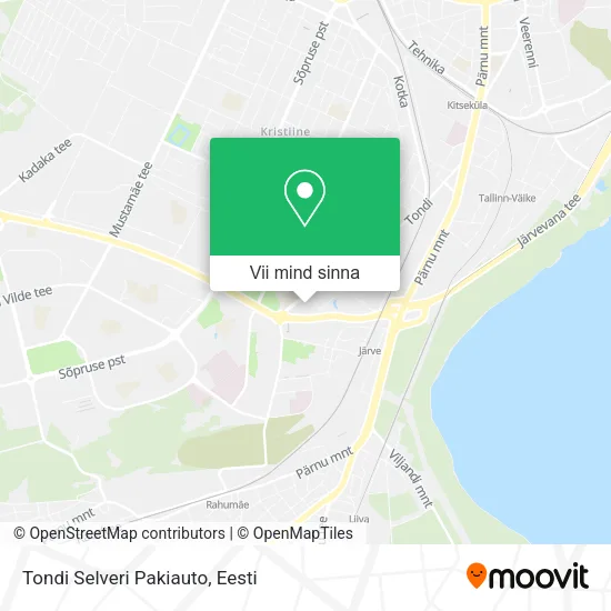 Tondi Selveri Pakiauto kaart