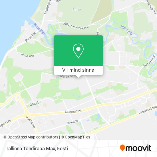 Tallinna Tondiraba Max kaart