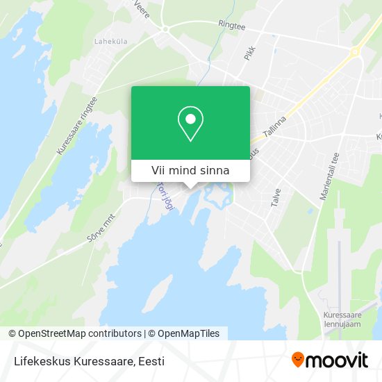 Lifekeskus Kuressaare kaart