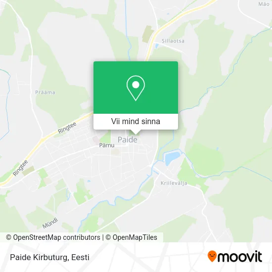 Paide Kirbuturg kaart