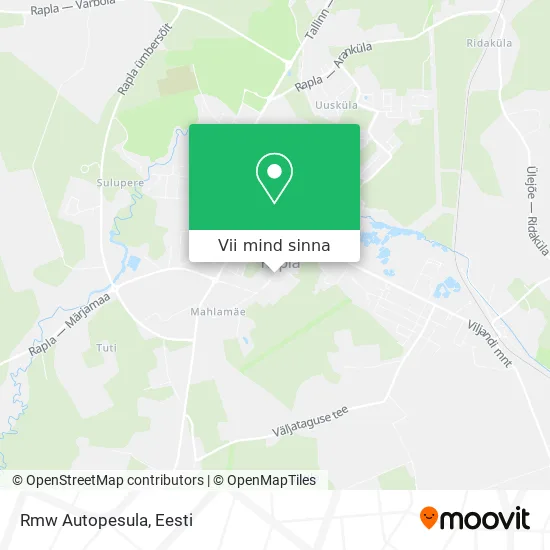 Rmw Autopesula kaart