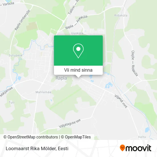 Loomaarst Rika Mölder kaart