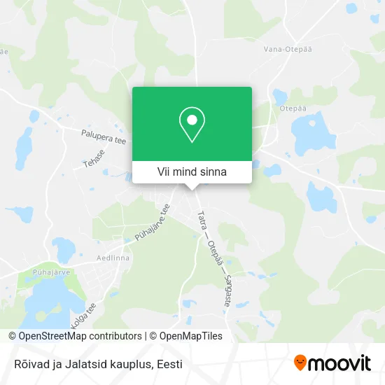 Rõivad ja Jalatsid kauplus kaart