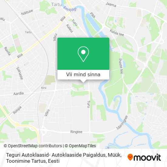 Teguri Autoklaasid- Autoklaaside Paigaldus, Müük, Toonimine Tartus kaart