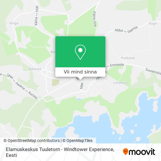 Elamuskeskus Tuuletorn - Windtower Experience kaart