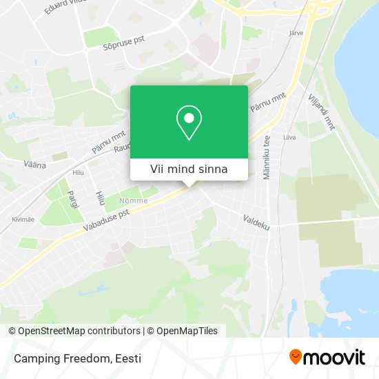 Camping Freedom kaart