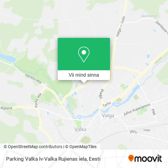 Parking Valka lv-Valka Rujienas iela kaart