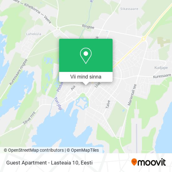 Guest Apartment - Lasteaia 10 kaart