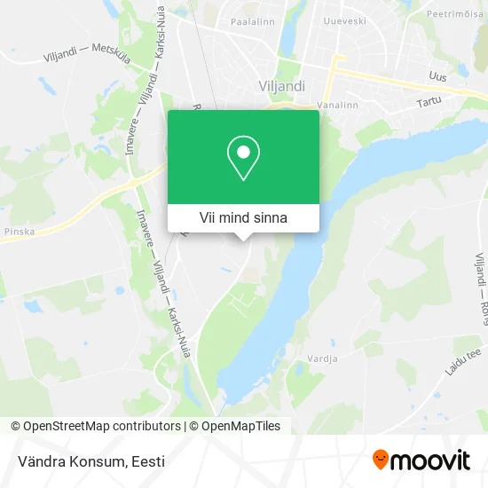 Vändra Konsum kaart