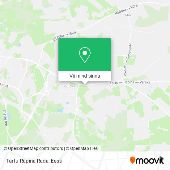 Tartu-Räpina Rada kaart